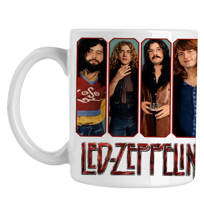 Casa si Gradina - Bucatarie si vesela - Cani si pahare - Cani si cesti - Cana Led Zeppelin Legend Merch, alba, 330ml - Infinity.ro