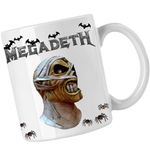 Casa si Gradina - Bucatarie si vesela - Cani si pahare - Cani si cesti - Cana Megadeth Heave Metal Merch, alba, 330ml - Infinity.ro