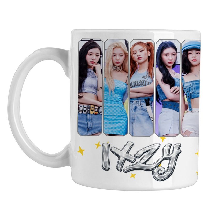 Casa si Gradina - Bucatarie si vesela - Cani si pahare - Cani si cesti - Cana Itzy Kpop Merch, alba, 330ml - Infinity.ro