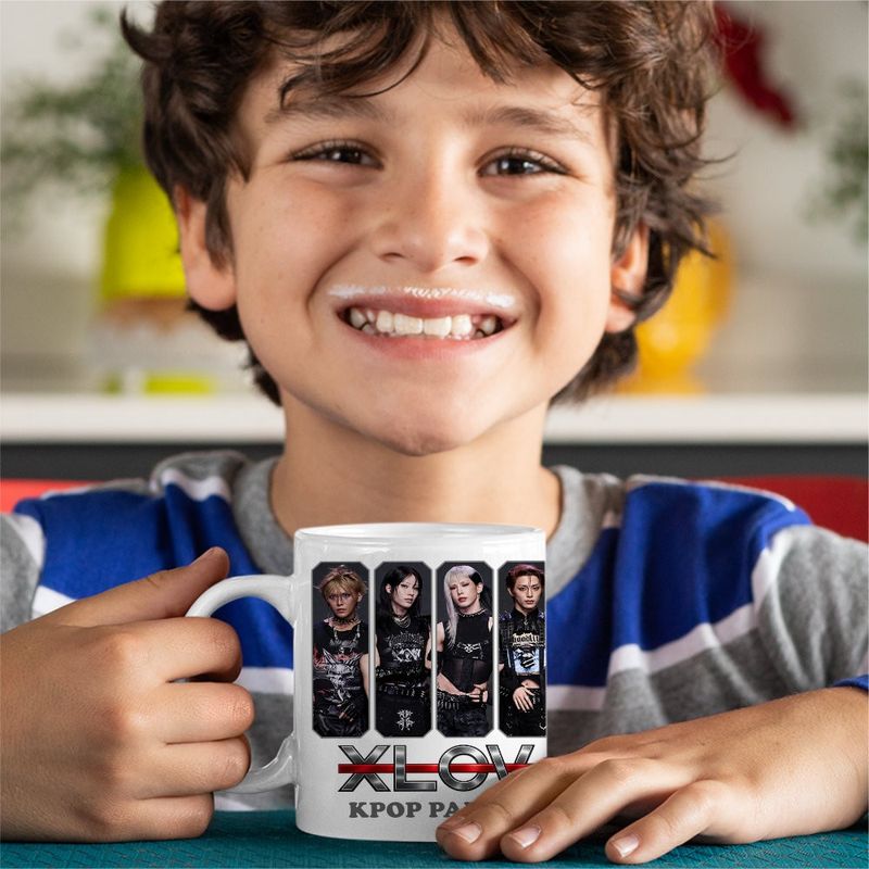 Casa si Gradina - Bucatarie si vesela - Cani si pahare - Cani si cesti - Cana Xlov Kpop Merch, alba, 330ml - Infinity.ro