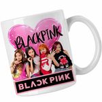 Casa si Gradina - Bucatarie si vesela - Cani si pahare - Cani si cesti - Cana BlackPink Dream Team Kpop Merch, alba, 330ml - Infinity.ro