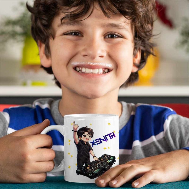 Casa si Gradina - Bucatarie si vesela - Cani si pahare - Cani si cesti - Cana DJ Xenith K-pop Merch, alba, 330ml - Infinity.ro