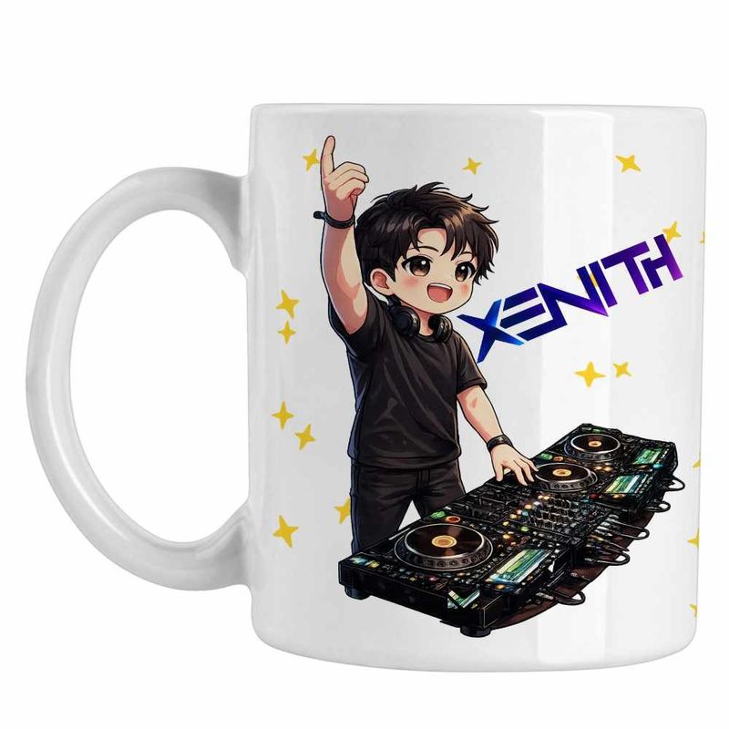 Casa si Gradina - Bucatarie si vesela - Cani si pahare - Cani si cesti - Cana DJ Xenith K-pop Merch, alba, 330ml - Infinity.ro