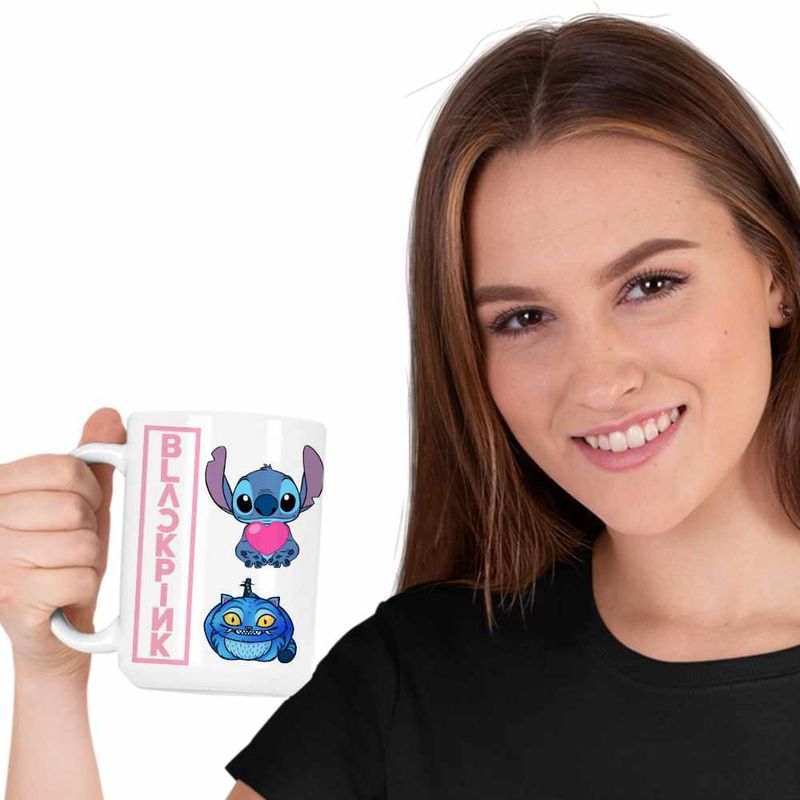 Casa si Gradina - Bucatarie si vesela - Cani si pahare - Cani si cesti - Cana BlackPink Vibe Kpop Merch, alba, 330ml - Infinity.ro
