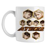Casa si Gradina - Bucatarie si vesela - Cani si pahare - Cani si cesti - Cana Ateez Korea Kpop, alba, 330ml - Infinity.ro