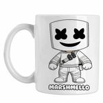Casa si Gradina - Bucatarie si vesela - Cani si pahare - Cani si cesti - Cana Marshmello Chibi Cartoon, alba, 330ml - Infinity.ro