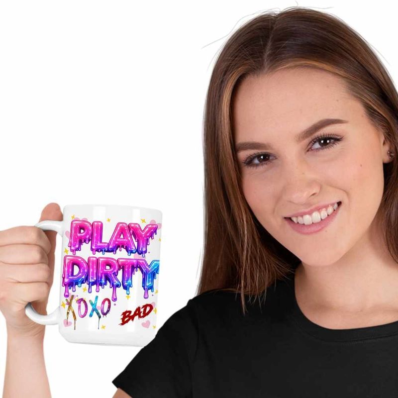 Casa si Gradina - Bucatarie si vesela - Cani si pahare - Cani si cesti - Cana Play Dirty Kpop Jeon Somi, alba, 330ml - Infinity.ro