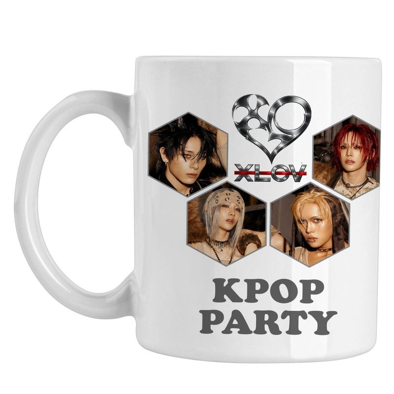 Casa si Gradina - Bucatarie si vesela - Cani si pahare - Cani si cesti - Cana Xlov Hyperparty Kpop, alba, 330ml - Infinity.ro