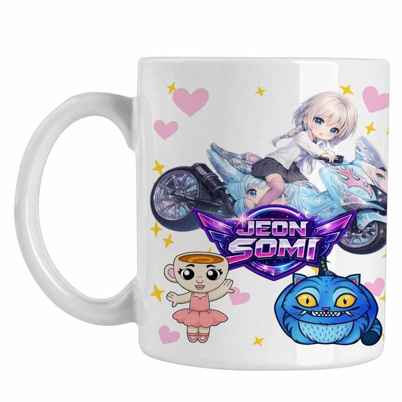 Casa si Gradina - Bucatarie si vesela - Cani si pahare - Cani si cesti - Cana Jeon Somi Ride Kpop, alba, 330ml - Infinity.ro
