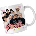 Casa si Gradina - Bucatarie si vesela - Cani si pahare - Cani si cesti - Cana Stray Kids Party Merch Kpop, alba, 330ml - Infinity.ro