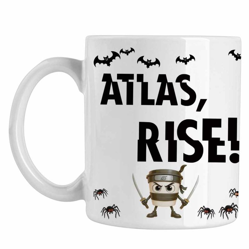 Casa si Gradina - Bucatarie si vesela - Cani si pahare - Cani si cesti - Cana Metallica Merch Atlas Rise, alba, 330ml - Infinity.ro