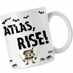 Casa si Gradina - Bucatarie si vesela - Cani si pahare - Cani si cesti - Cana Metallica Merch Atlas Rise, alba, 330ml - Infinity.ro