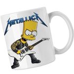 Casa si Gradina - Bucatarie si vesela - Cani si pahare - Cani si cesti - Cana Metallica The Simpsons Bart Merch, alba, 330ml - Infinity.ro