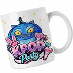 Casa si Gradina - Bucatarie si vesela - Cani si pahare - Cani si cesti - Cana Kpop Party, alba, 330ml - Infinity.ro