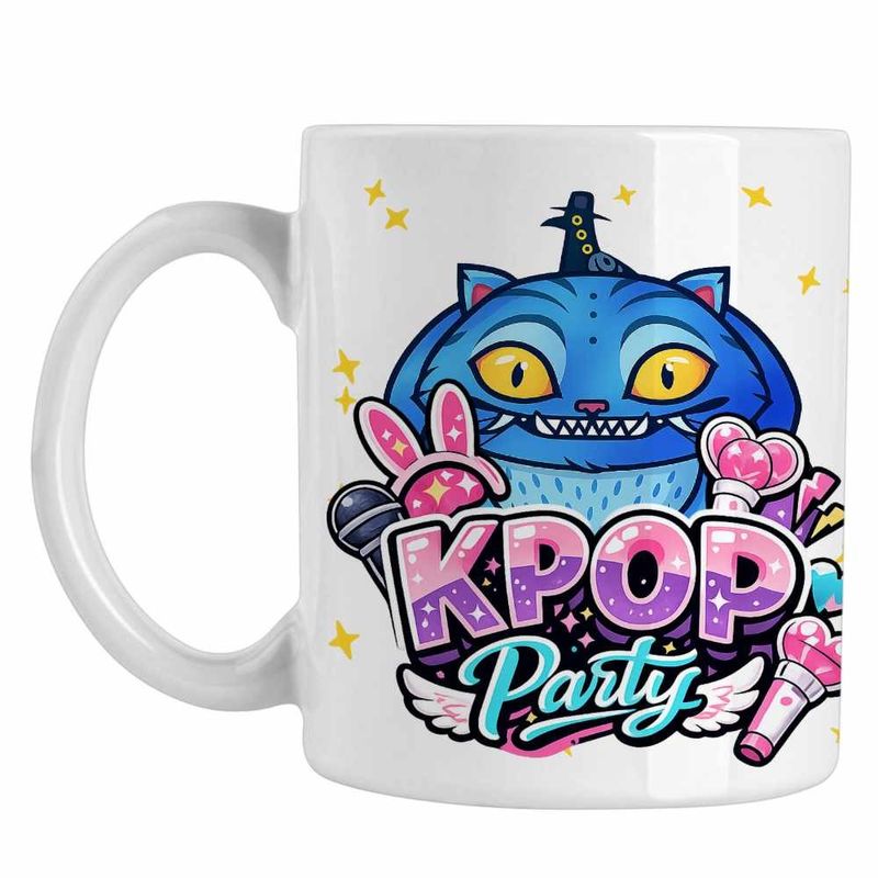 Casa si Gradina - Bucatarie si vesela - Cani si pahare - Cani si cesti - Cana Kpop Party, alba, 330ml - Infinity.ro