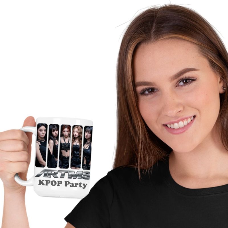 Casa si Gradina - Bucatarie si vesela - Cani si pahare - Cani si cesti - Cana Artms Kpop Party Merch, alba, 330ml - Infinity.ro