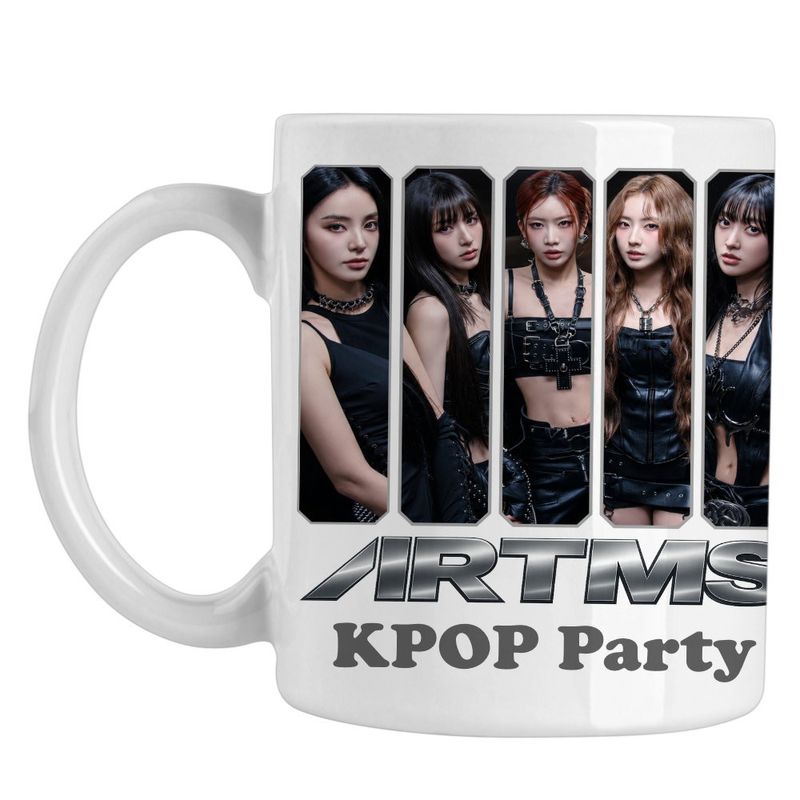 Casa si Gradina - Bucatarie si vesela - Cani si pahare - Cani si cesti - Cana Artms Kpop Party Merch, alba, 330ml - Infinity.ro