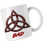 Casa si Gradina - Bucatarie si vesela - Cani si pahare - Cani si cesti - Cana Led Zeppelin Triquetra Vikings, alba, 330ml - Infinity.ro