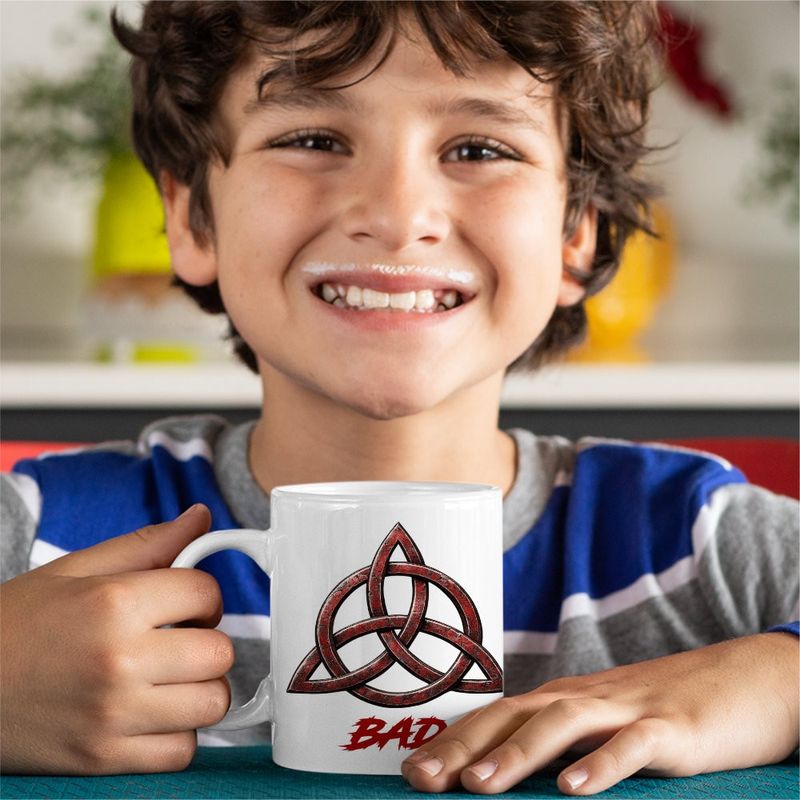 Casa si Gradina - Bucatarie si vesela - Cani si pahare - Cani si cesti - Cana Led Zeppelin Triquetra Vikings, alba, 330ml - Infinity.ro