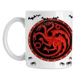 Casa si Gradina - Bucatarie si vesela - Cani si pahare - Cani si cesti - Cana Game of Thrones Targaryen Sigil, alba, 330ml - Infinity.ro