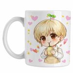 Casa si Gradina - Bucatarie si vesela - Cani si pahare - Cani si cesti - Cana Shinee Kpop Chibi, alba, 330ml - Infinity.ro