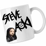 Casa si Gradina - Bucatarie si vesela - Cani si pahare - Cani si cesti - Cana Steve Aoki, alba, 330ml - Infinity.ro