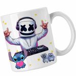 Casa si Gradina - Bucatarie si vesela - Cani si pahare - Cani si cesti - Cana Marshmello DJ Party, alba, 330ml - Infinity.ro