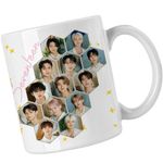 Casa si Gradina - Bucatarie si vesela - Cani si pahare - Cani si cesti - Cana Seventeen Merch Kpop, alba, 330ml - Infinity.ro