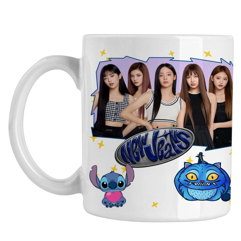 Casa si Gradina - Bucatarie si vesela - Cani si pahare - Cani si cesti - Cana NewJeans Minji Hanni Kpop Merch, alba, 330ml - Infinity.ro