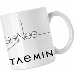 Casa si Gradina - Bucatarie si vesela - Cani si pahare - Cani si cesti - Cana Shinee K-Pop, alba, 330ml - Infinity.ro