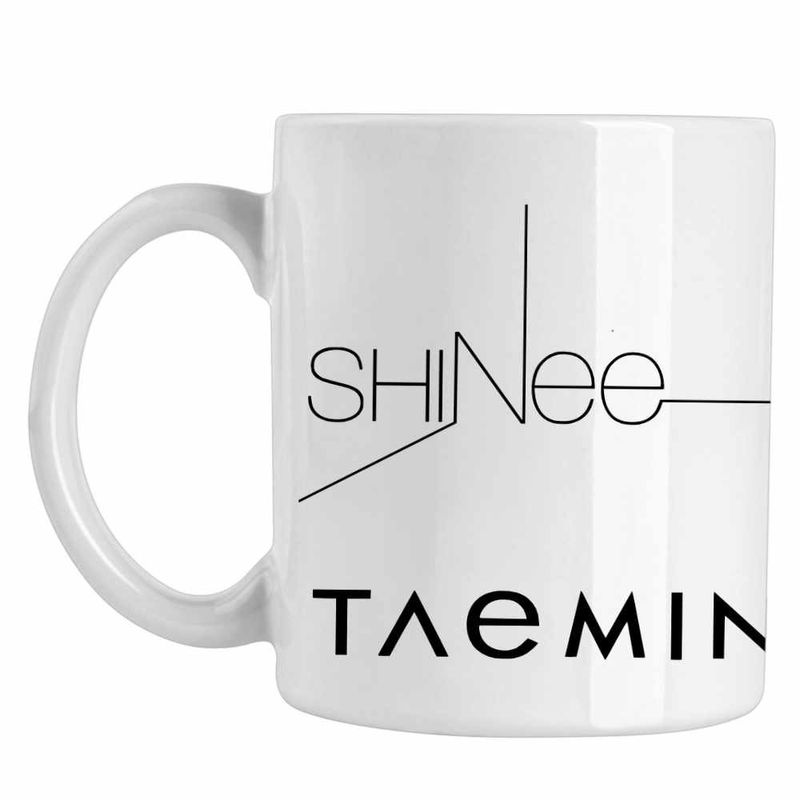 Casa si Gradina - Bucatarie si vesela - Cani si pahare - Cani si cesti - Cana Shinee K-Pop, alba, 330ml - Infinity.ro