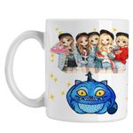 Casa si Gradina - Bucatarie si vesela - Cani si pahare - Cani si cesti - Cana Red Velvet Cartoon Chibi Kpop, alba, 330ml - Infinity.ro