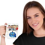 Casa si Gradina - Bucatarie si vesela - Cani si pahare - Cani si cesti - Cana Red Velvet Cartoon Chibi Kpop, alba, 330ml - Infinity.ro