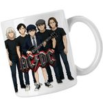 Casa si Gradina - Bucatarie si vesela - Cani si pahare - Cani si cesti - Cana ACDC Cartoon Merch, alba, 330ml - Infinity.ro