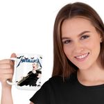 Casa si Gradina - Bucatarie si vesela - Cani si pahare - Cani si cesti - Cana Metallica Merch James Hetfield, alba, 330ml - Infinity.ro