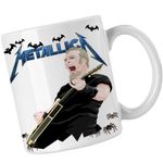 Casa si Gradina - Bucatarie si vesela - Cani si pahare - Cani si cesti - Cana Metallica Merch James Hetfield, alba, 330ml - Infinity.ro