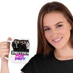 Casa si Gradina - Bucatarie si vesela - Cani si pahare - Cani si cesti - Cana Enhypen All Gang Kpop Merch, alba, 330ml - Infinity.ro