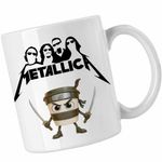 Casa si Gradina - Bucatarie si vesela - Cani si pahare - Cani si cesti - Cana Metallica Rock Legend Merch, alba, 330ml - Infinity.ro