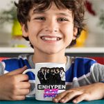 Casa si Gradina - Bucatarie si vesela - Cani si pahare - Cani si cesti - Cana Enhypen All Gang Kpop Merch, alba, 330ml - Infinity.ro