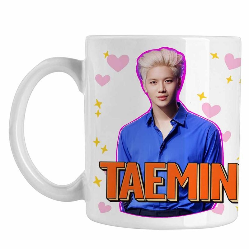 Casa si Gradina - Bucatarie si vesela - Cani si pahare - Cani si cesti - Cana Taemin Trend Kpop, alba, 330ml - Infinity.ro