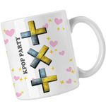 Casa si Gradina - Bucatarie si vesela - Cani si pahare - Cani si cesti - Cana Tomorrow X Together Vibe Kpop Merch, alba, 330ml - Infinity.ro