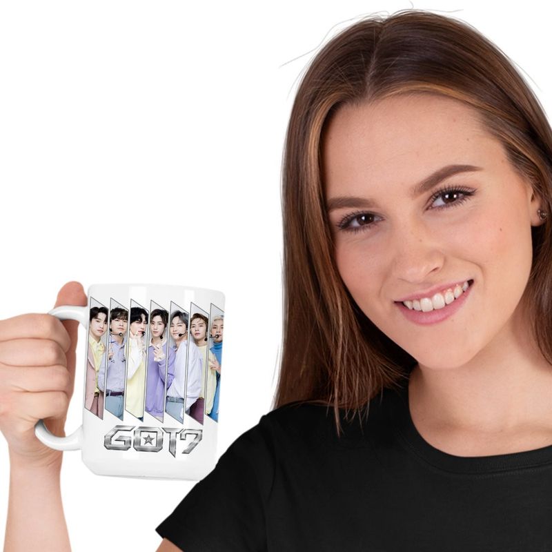 Casa si Gradina - Bucatarie si vesela - Cani si pahare - Cani si cesti - Cana Got7 Kpop Jin-young, alba, 330ml - Infinity.ro