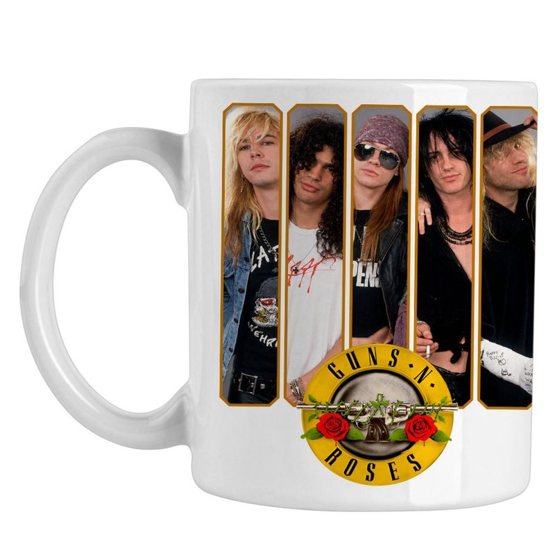 Casa si Gradina - Bucatarie si vesela - Cani si pahare - Cani si cesti - Cana Guns N Roses Merch, alba, 330ml - Infinity.ro