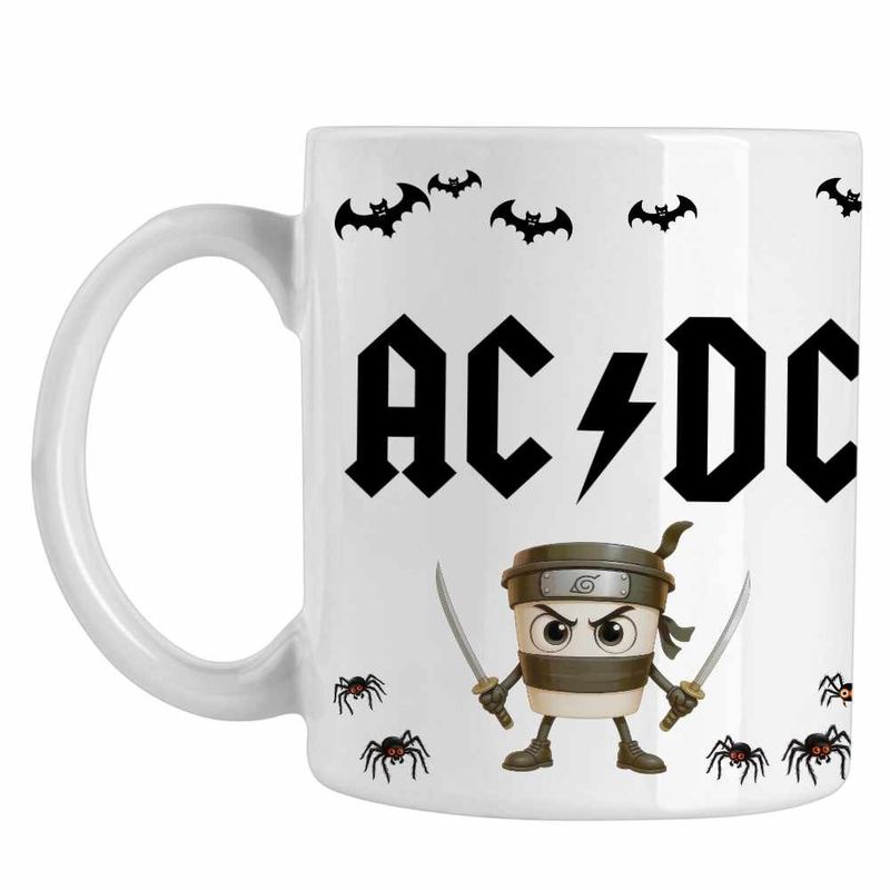 Casa si Gradina - Bucatarie si vesela - Cani si pahare - Cani si cesti - Cana AC/DC Merch ACDC, alba, 330ml - Infinity.ro