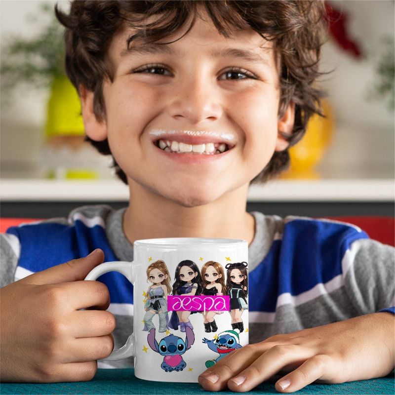 Casa si Gradina - Bucatarie si vesela - Cani si pahare - Cani si cesti - Cana Aespa Kpop Fest, alba, 330ml - Infinity.ro