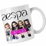 Casa si Gradina - Bucatarie si vesela - Cani si pahare - Cani si cesti - Cana Aespa Kpop Merch, alba, 330ml - Infinity.ro