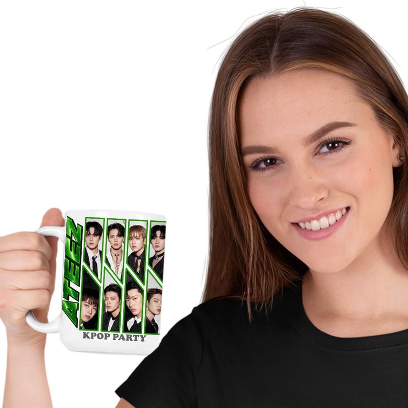Casa si Gradina - Bucatarie si vesela - Cani si pahare - Cani si cesti - Cana Ateez Song Min-gi Kpop Merch, alba, 330ml - Infinity.ro