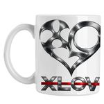 Casa si Gradina - Bucatarie si vesela - Cani si pahare - Cani si cesti - Cana Xlov Heart Kpop Merch, alba, 330ml - Infinity.ro