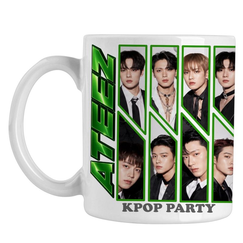 Casa si Gradina - Bucatarie si vesela - Cani si pahare - Cani si cesti - Cana Ateez Song Min-gi Kpop Merch, alba, 330ml - Infinity.ro