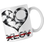 Casa si Gradina - Bucatarie si vesela - Cani si pahare - Cani si cesti - Cana Xlov Heart Kpop Merch, alba, 330ml - Infinity.ro